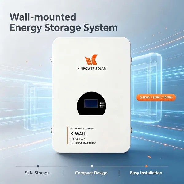 51.2V Wall Mounted LiFePO4 Battery for Residential Solar Power Storage