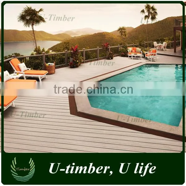 Anti-slip WPC Decking and WPC Floor 100% Recycled