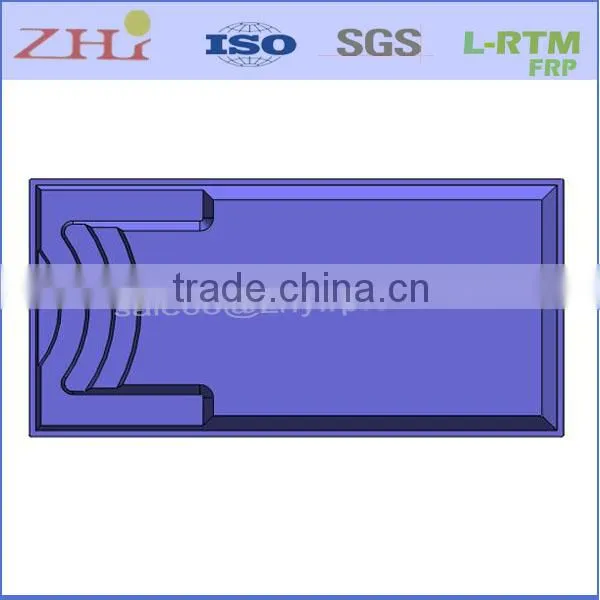 One Piece FRP Fibreglass Swimming Pool(L8.0MxW3.9M) Quality Choice photo-3