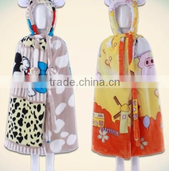 Plush Bathrobe / Plush Baby Bathrobe / Plush Bathrobe Blanket photo-2