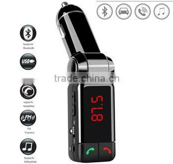 BC06 On-board Mp3 Bluetooth Hands-free Phone Car Charger USB FM Transmitters Double USB Interface2015 photo-4