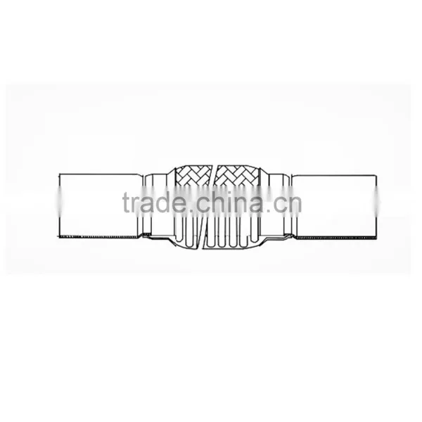 Stainless Steel Exhaust Flexible Pipe With Nipples Connection photo-2