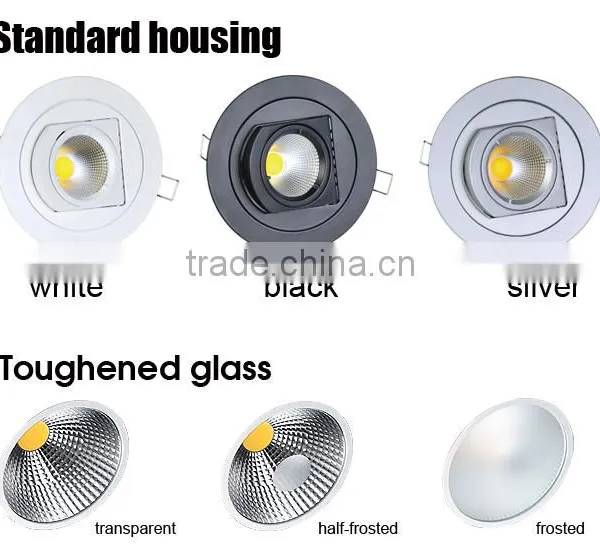 360 Degree Rotatable Led Ceiling Light Power Dimmable 10w Cob Gimbal Downlight Quality Choice photo-6
