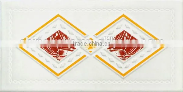 Glossy White Outside Wall Tiles Design For Building 140x280mm photo-5
