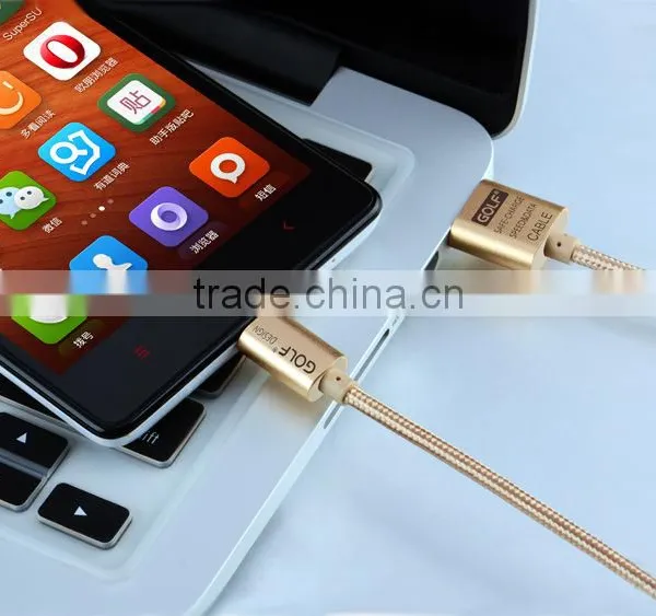 Golf 2.1A High Speed USB Data Cable For IOS 3M Nylon Braided Aluminum USB Cable For IPhone SE 6 6S IPad TB-0372 photo-3