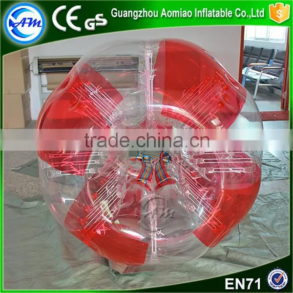 Hot Sale Red and Clear Inflatable Life Size Balls,bumper Pool Balls photo-3
