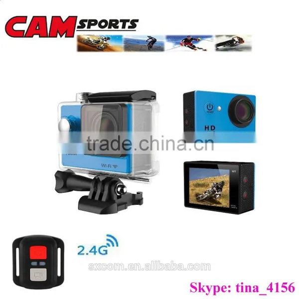 Portable Mini Full HD 1080p WiFi Outdoor Waterproof Sport Camera With Remote Control Bracelet photo-2
