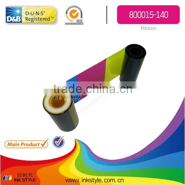 Inkstyle Zebra 800015-140 YMCKO Color Compatible Ribbon - 200 Prints