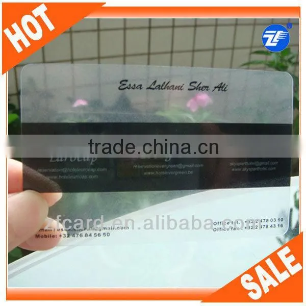 High Quality CR80 CMYK Printing Pvc Transparent Business Card photo-4