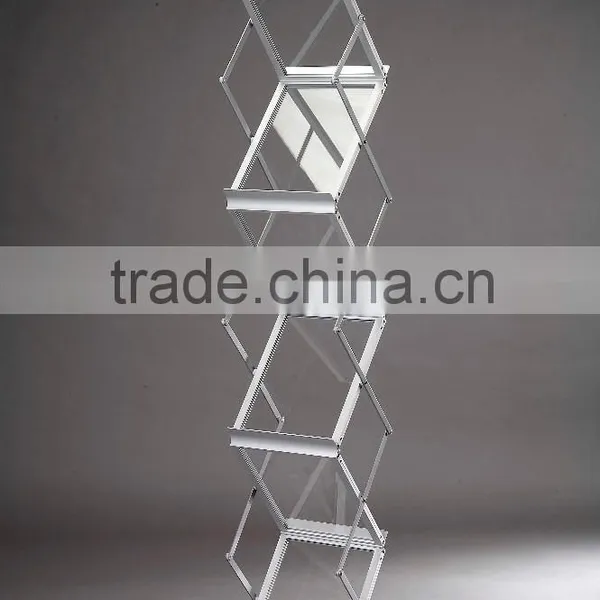 acrylic slat wall magazine rack