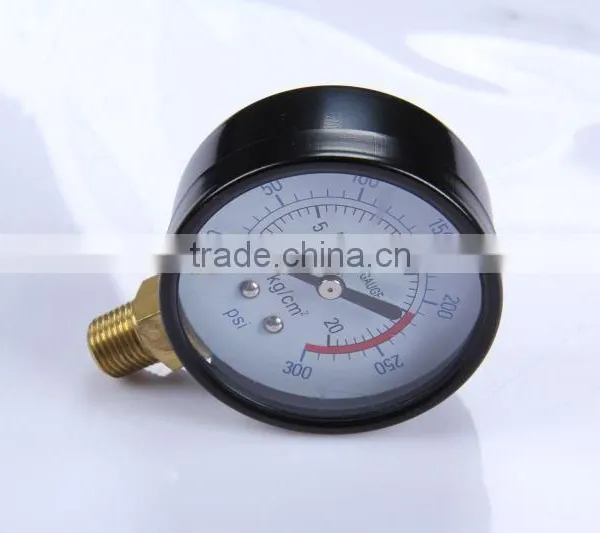 Special Design Durable Light Weight Easy To Read Clear File Chrome Color Small Mini Pressure Gauge photo-2