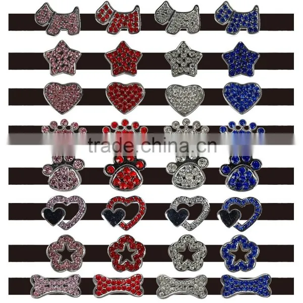 New 10MM Rhinestone Dog Pet Slider Charm