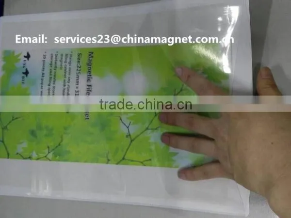 A4 Size Black Magnetic Document Holder , Convenient Replacement of the Insert Document photo-2