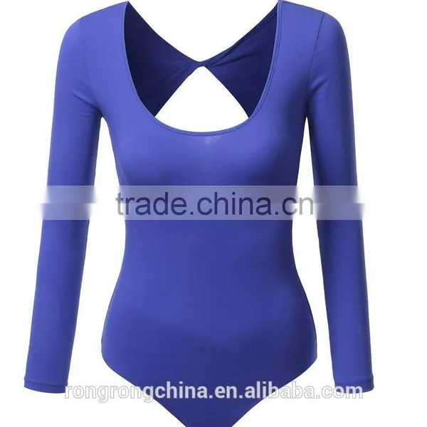 2016 News Sexy Women's Basic Solid Bodysuit Quality Choice photo-4