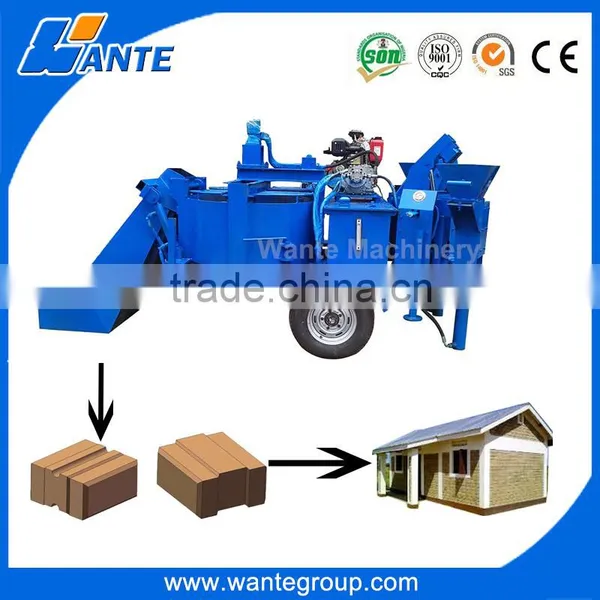 WT2-20M Diesel Interlocking Block Machine 2pcs/mould photo-2