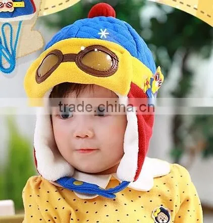 Plush Children's Hat ,Head Warmer, Pilot Hat,Ball Set, Hat Plane Pattern ,Pattern photo-4