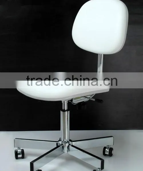 Adjustable Leather Lab Stool Chair photo-3