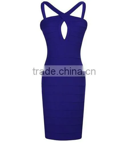 2015 Hot Selling Women Blue Elegant Cheap Wedding Dress photo-3