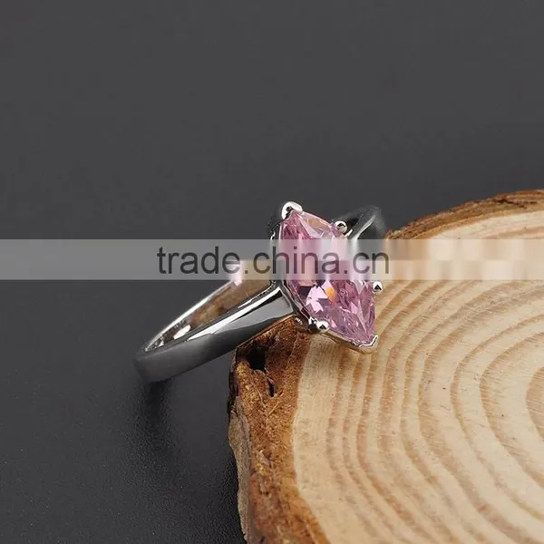 2015 Fashion Pink Stone Ring Semi Mount Ring Setting Oval photo-4