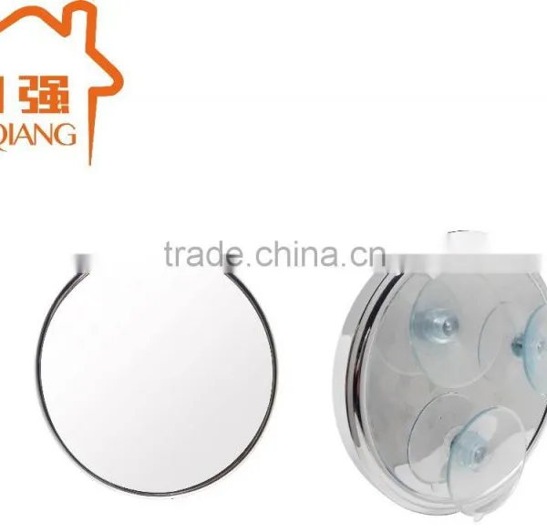 Bathroom Metal Framed Cosmetic Mirror With Suction Cup photo-3