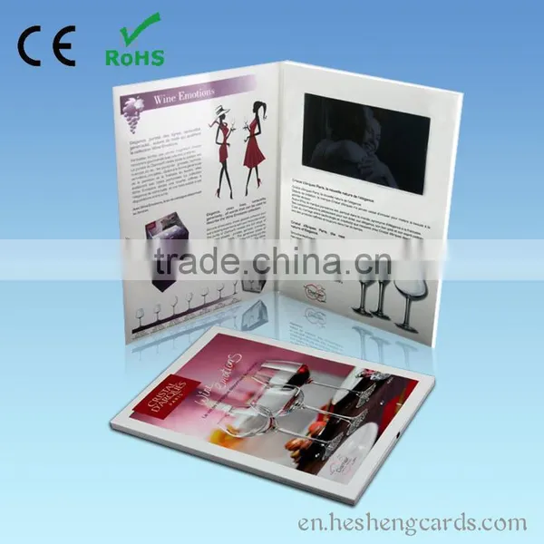 LCD Video Brochure for Wedding Invitation
