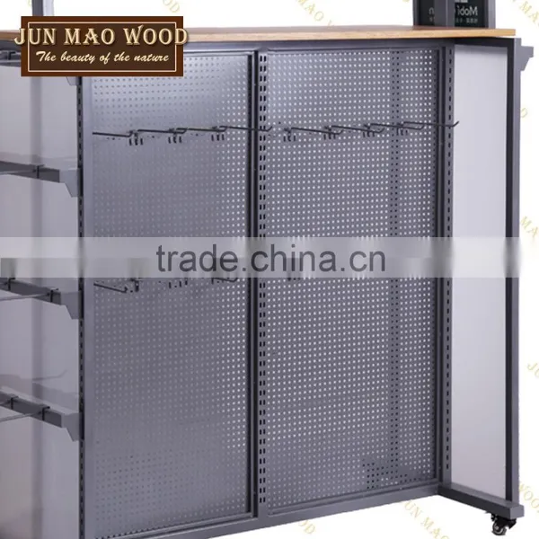 China Factory Wholesale Clothes & Accessories Display 4 Way Clothing Display Rack photo-2