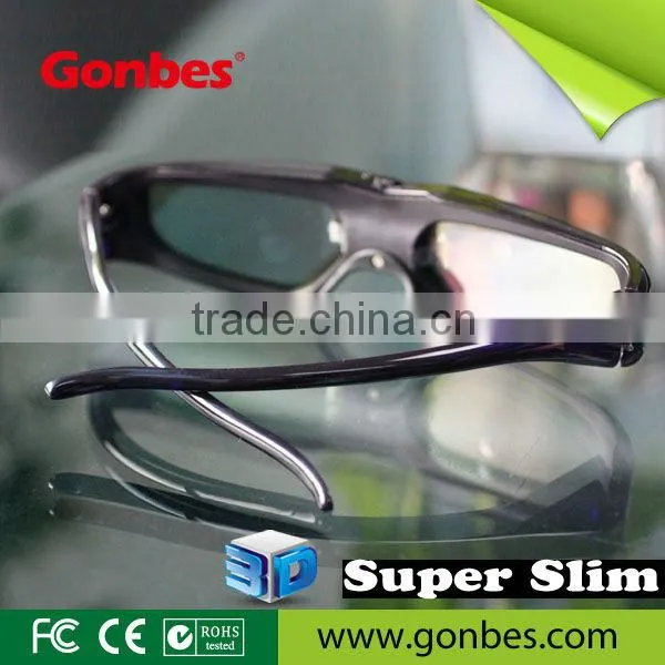 New Model!! Super Slim Universal 3D Active Shutter Glasses With IR, Bluetooth, DLP-Link Signal