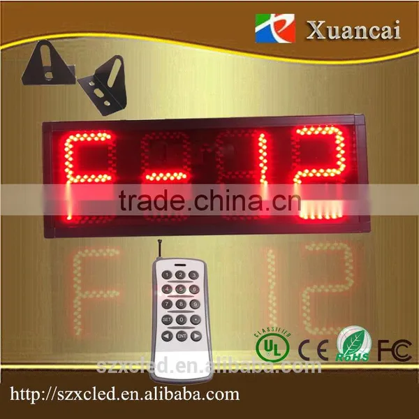High Clear High Brightness 5'' Red LED Digital Timing Clock or Countdown Timer Brightness Adjustable photo-4