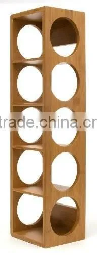 5 Bottle Bamboo Wine Rack