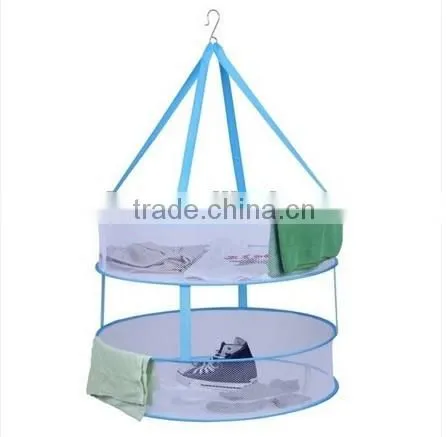 Mesh Drying Rack Laundry Clothes Drying Folding Metal photo-2