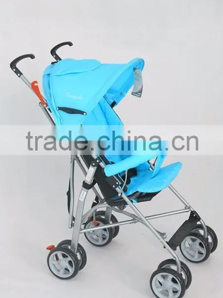 E207easy Safety Portable Folding Removable Armrests Baby Stroller