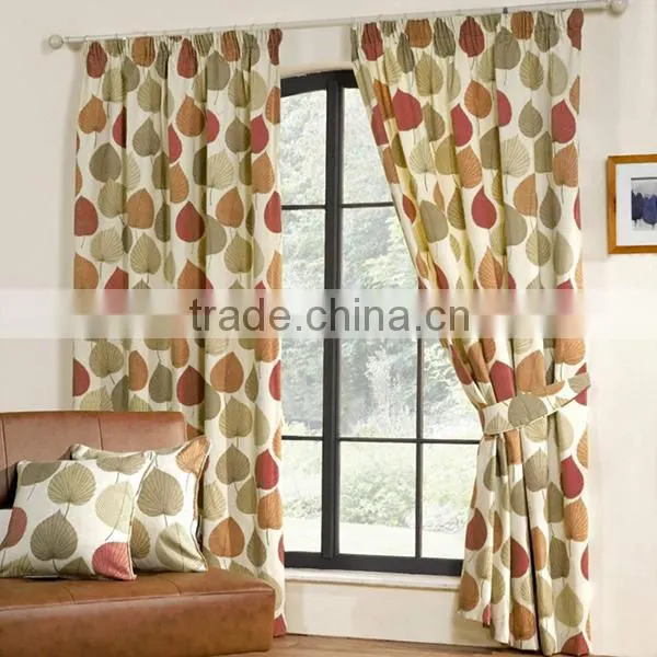 100% Polyester Floral Chinese Style Curtains photo-5