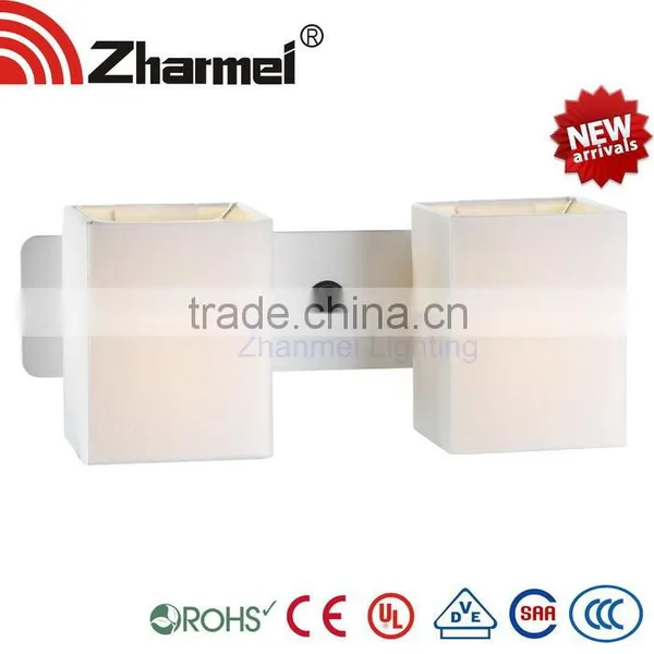 Two Fabric Compund Modern Wall Lamp,bedside Lamp