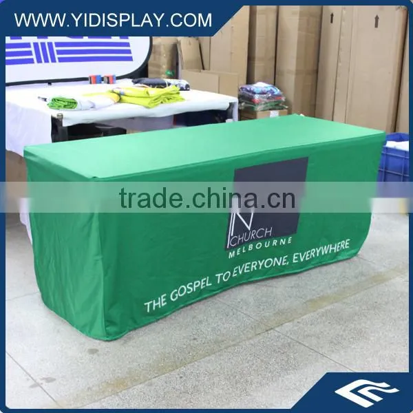 Fitted Polyester Table Cloth Custom
