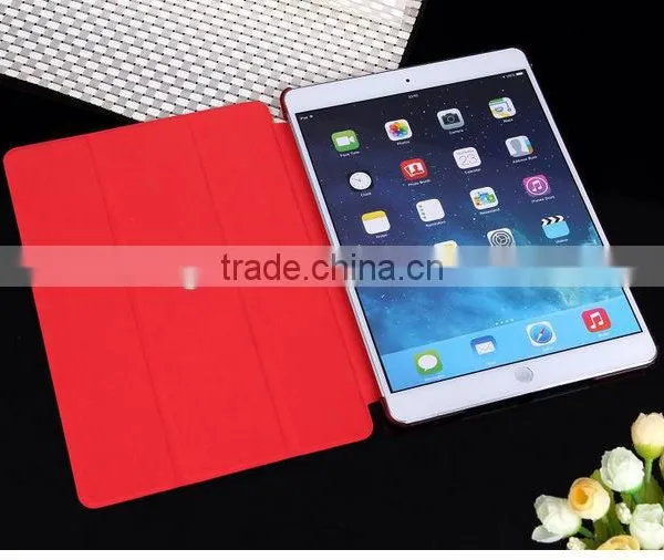 2014 New Products Tri-Fold Sleep Smart Case Matte Cover Stand Holder For Apple IPad 5 5th IPad AirD0106 photo-2