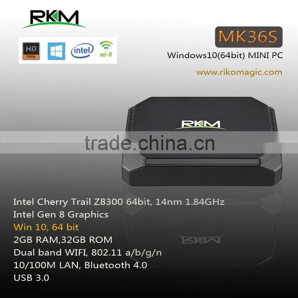 Rikomagic MK36S Win10 Smart TV Box Intel Cherry Trail Z8300 Quad Cores 1.8GHz CPU 2G/32G Dual WiFi photo-6