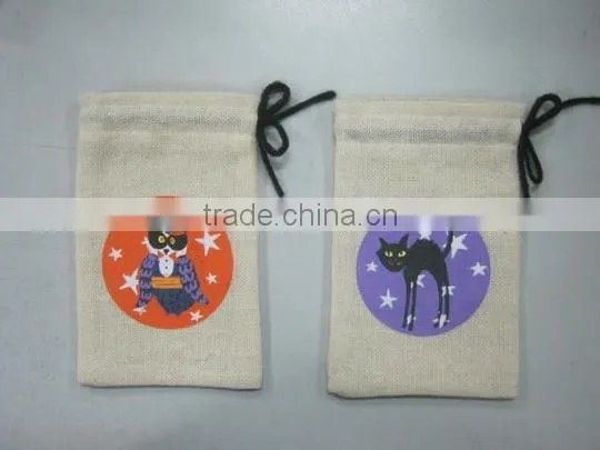 Customized Natural Jute Burlap Bag photo-2