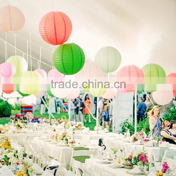 2016 New Wholesale Paper Lanterns Chinese Round Lanterns Wedding Paper Lanterns