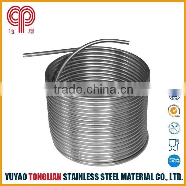 Stainless Steel Coiled Tube for Beverage Cooling. photo-3