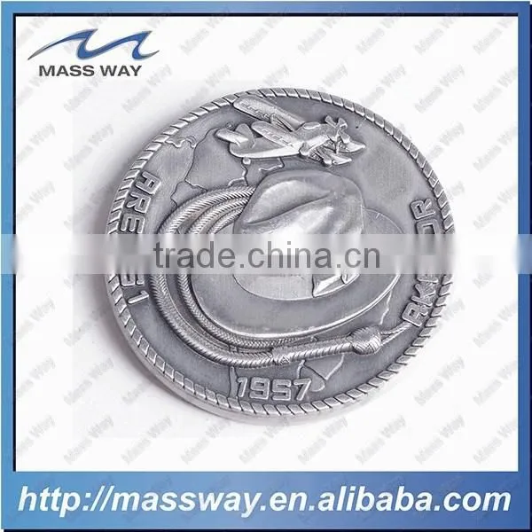 Customized Zinc Alloy Antique Bronze Copper 3D Metal Old Color Coin photo-4