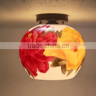 Chinese Style Wood Crafts Mode Led Living Room Ceiling Lighting photo-2