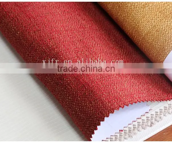 100% Polyester Fiber Flame Retardant Woven Copy Linen Fabric XJCD 0816 photo-5