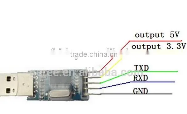 PL2303HX USB to RS232 TTL 5V Converter Adapter Module With 3 LED photo-5