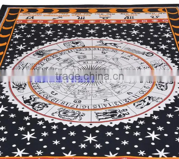Colourful Printed Mandela Tapestry Wall Decor Throw Table Cover 100% Cotton Bedspread Indian Jaipur Manufacturer & Wholesaler photo-2