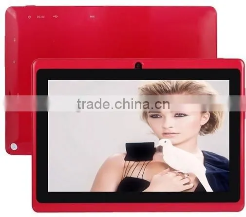 2014 Wholesale 7 Inch Tablet PC Android 4.0 Capacitive Screen 512M 4GB Camera WIFI Q88 Allwinner A13 Stouch 7'' Tablet pc photo-2