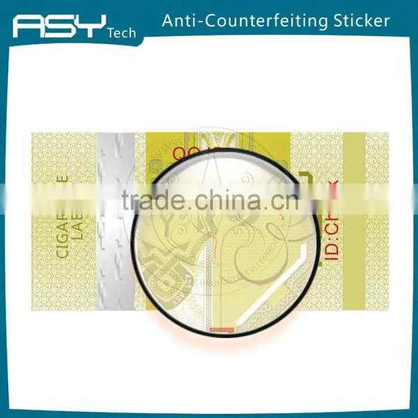 Security Paper Sticker With Hot Stamping Hologram photo-2
