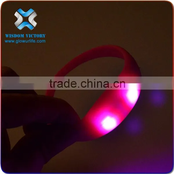 2016 Unisex Party LED Light Up Bracelet Wristband,motion Activated Led Bracelet photo-3