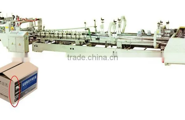 YS Automatic paper board carton box folding and gluing machine folder gluer