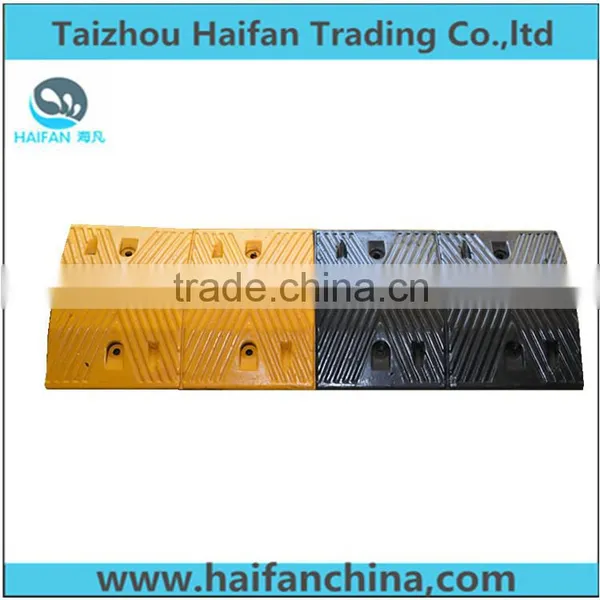 1000*350*50mm Heavy Strength Speed Hump for Crossing/High Quality Hot Sell Rubber Speed Hump Used in Intersection