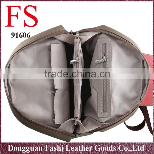 Hot Selling Unisex Soft Kakhi Vintage Nylon Backpacks photo-5
